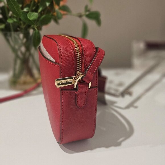 Michael Kors Jet Set Large Saffiano Leather Crossbody Bag - Picture 5 of 9